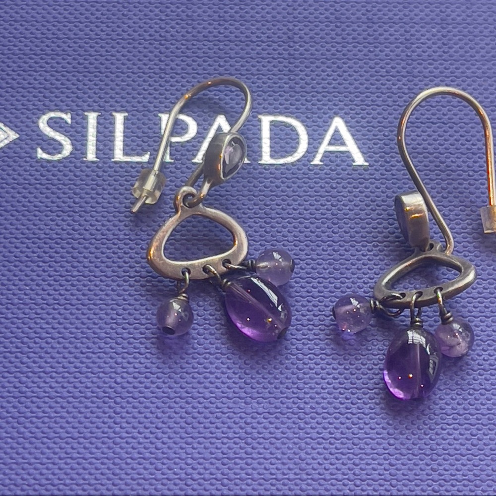 Silpada Amethyst Drop Earrings